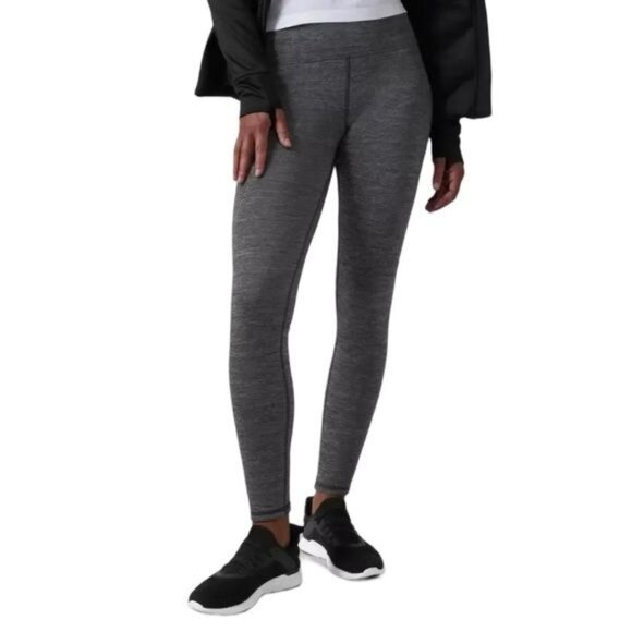 Athleta Pants - Athleta fleece lined Polartec Power Stretch Grey Altitude Tights Leggings